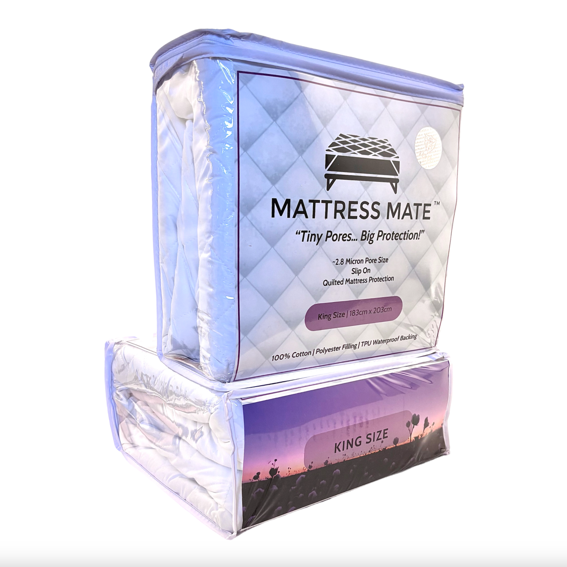 King Size Mattress Mate™ Slip On Quilted Mattress Protector for Allergies