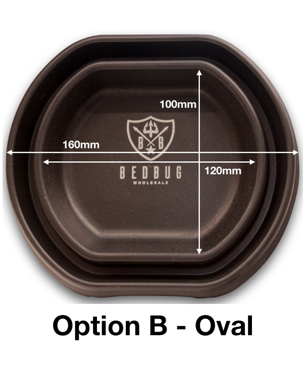 Bed Bug Trap Australia DIY - Measurements Option B Oval